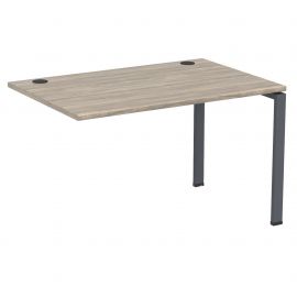 Элемент стола составного с укороченными перемычками SIG-363 (1587х800х750мм) Черный графит/Вяз Либер 