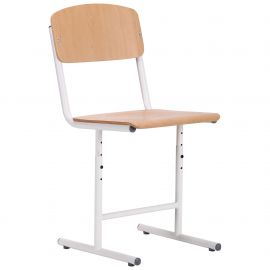 Стул Школьный регулируемый 4-6 р.г. черный, лак бук 