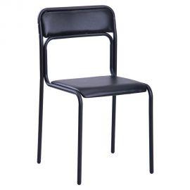 Стул Аскона черный ПВХ черный 