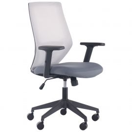 Кресло Lead Black сиденье Нест-08 серая/спинка Сетка SL-01 св.серая 