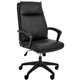 Крісло керівника Lincoln шкірозамінник чорний 