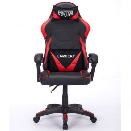 Крісло геймерське VR Racer Dexter Lambert чорний/червоний Крісло геймерське VR Racer Dexter Lambert чорний/червоний