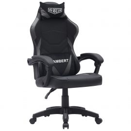 Кресло геймерское VR Racer Dexter Lambert черный/серый 