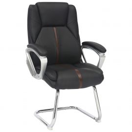 Кресло конференционное Seltic CF кожзам черный 