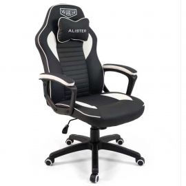 Крісло VR Racer Dexter Alister білий/чорний 