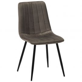Стілець обідній Indiana-D чорний/velvet сірий 