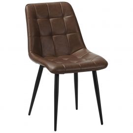 Стул обеденный Arkansas-D черный/кожзам камел 