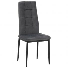 Стул Hunter черный/вельвет темно-серый 