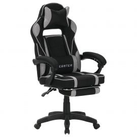 Крісло геймерське VR Racer Textile Webster чорний/сірий 