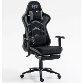 Крісло VR Racer Textile Craft чорний/сірий 