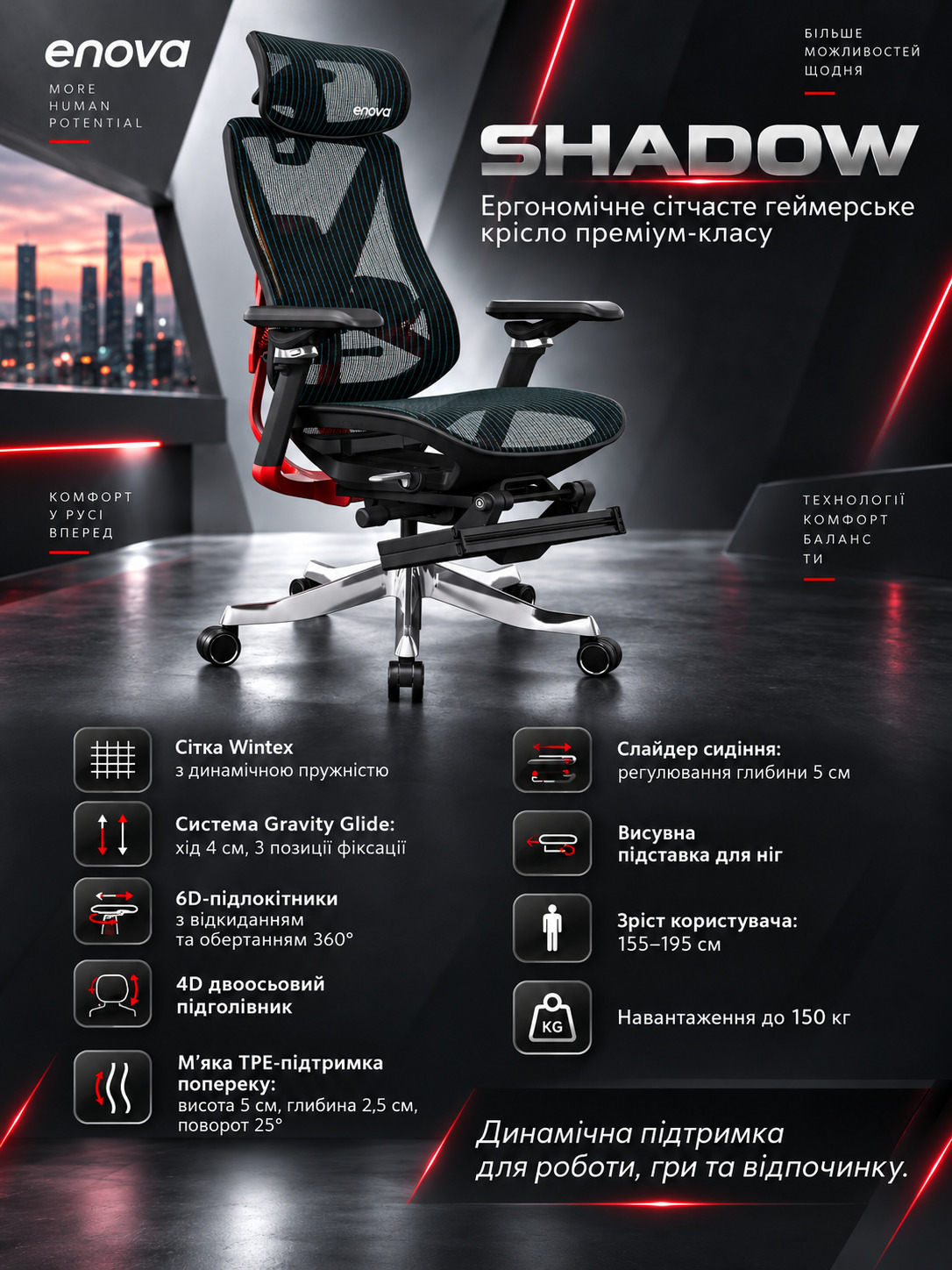 Крісло Blood Dragon Shadow описание-2