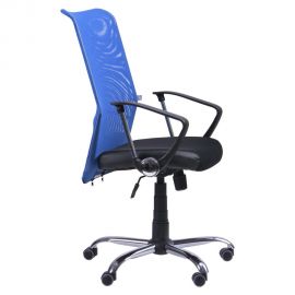Кресло АЭРО HB сиденье Сетка черная, Неаполь N-20/спинка Сетка синяя 