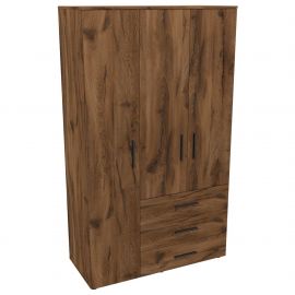 Шкаф гардеробный City 3-х дверный 3 ящика левый (1120х500х1930Н) Дуб Ливорно 