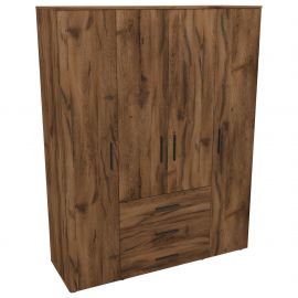 Шкаф гардеробный City 4-х дверный 3 ящика (1500х500х1930Н) Дуб Ливорно 