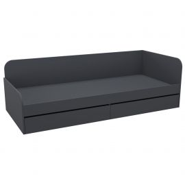 Кровать односпальная City два ящика под матрас 1900х800 Антрацит 