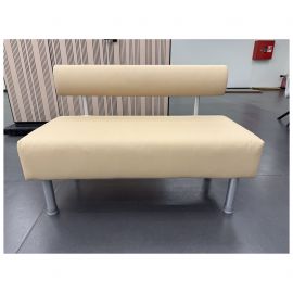 Диван Smile 1200, Шкірозамінник бежевий 