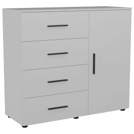 Комод City-421R четыре ящика одна дверь (1120х420х1000Н) Белый 