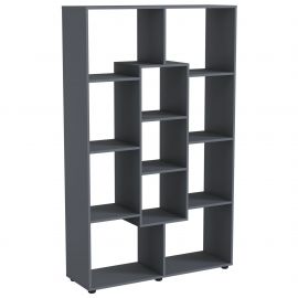 Шкаф книжный City-601 (1100х350х1800Н) Антрацит 