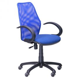 Кресло Oxi/АМФ-5 сиденье Квадро-20/спинка Сетка синяя 