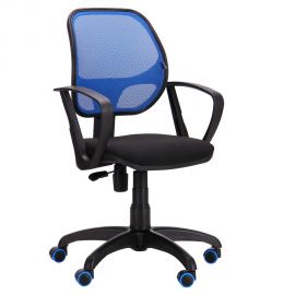 Кресло Бит Color/АМФ-7 сиденье А-1/спинка Сетка синяя 