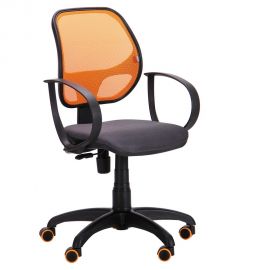 Кресло Бит Color/АМФ-8 сиденье Сетка серая/спинка Сетка оранжевая 