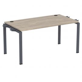 Элемент стола составного с кронштейнами двойными SIG-353 (1587х800х750мм) Черный графит/Вяз Либерти 