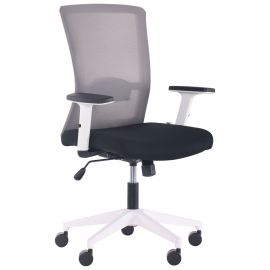Кресло Uran White сиденье Нест-01 черная/спинка Сетка HY-109 серая 