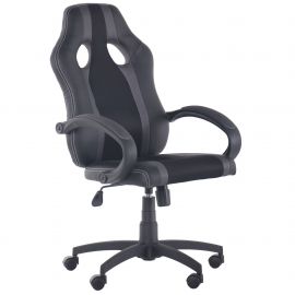 Крісло Shift Неаполь N-20/Сітка чорна, вставки Сітка сіра 