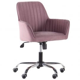 Кресло Аспен хром ткань Flox 77 лиловый со штрихкодом EAN 