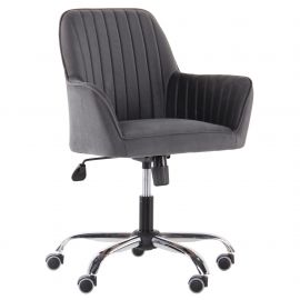 Кресло Аспен хром ткань Flox 95 серый со штрихкодом EAN 