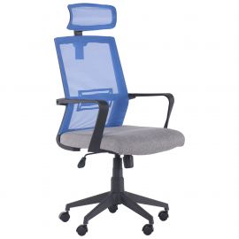 Кресло Neon HR сиденье Сидней-20/спинка Сетка синяя 