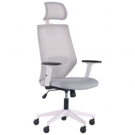 Кресло Lead White HR сиденье Нест-19 св.серая/спинка Сетка SL-01 св.серая 