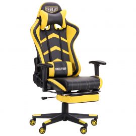 Кресло VR Racer Dexter Megatron черный/желтый 