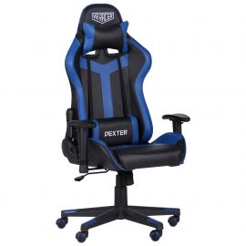 Кресло VR Racer Dexter Slag черный/синий 