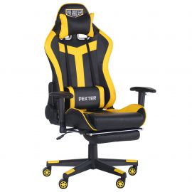 Крісло VR Racer Dexter Rumble чорний/жовтий 