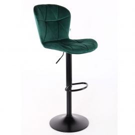 Барный стул Vensan Velvet Green / Black 