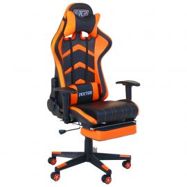 Кресло VR Racer Dexter Megatron черный/оранжевый 
