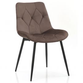Стул Justin вельвет темно-коричневый 