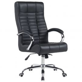 Кресло руководителя Atlantis-X, механизм Anifix, кожзам черный 