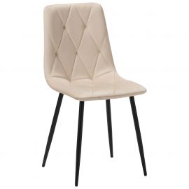 Стул обеденный Nico черный/velvet бежевый 