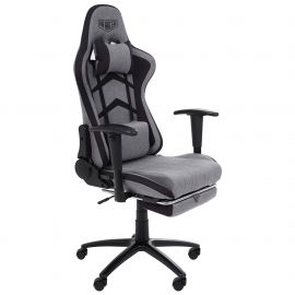 Крісло VR Racer Textile Craft чорний/сірий 