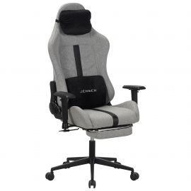 Кресло VR Racer Textile Jensen черный-серый 