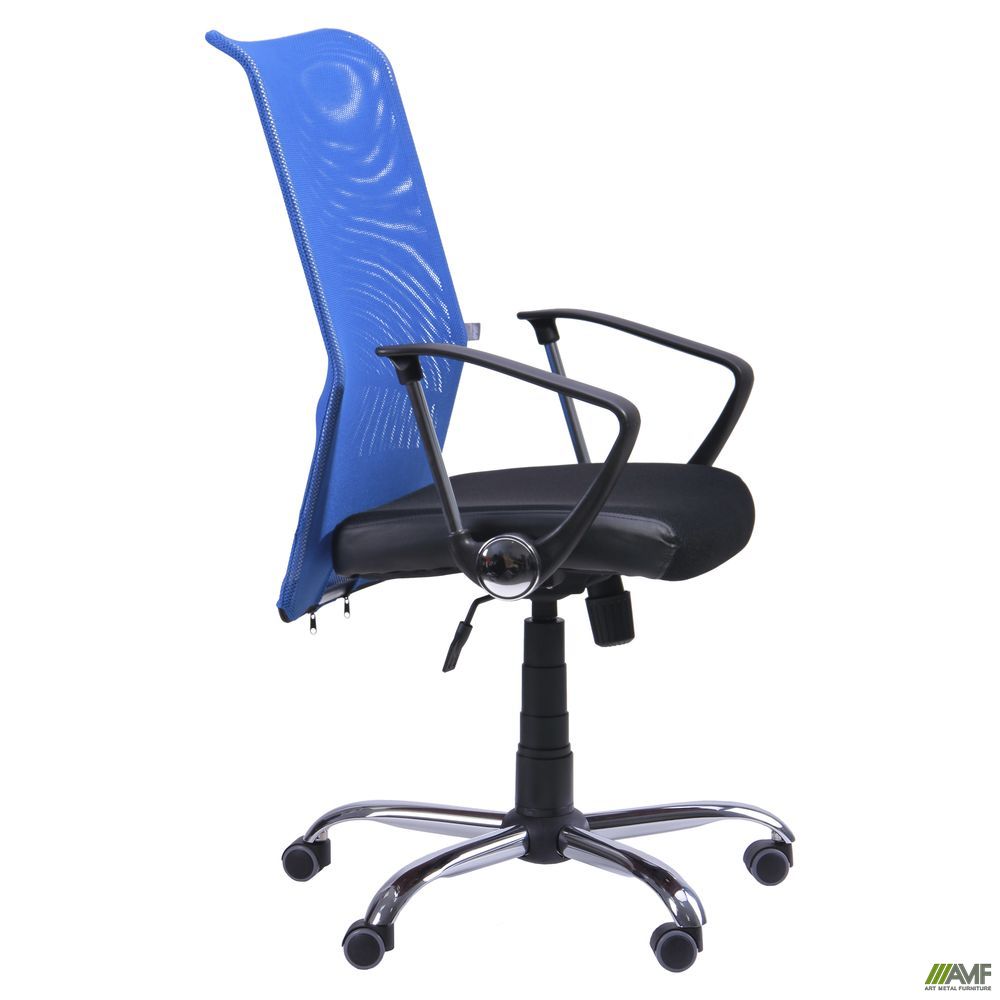Фото 1 - Кресло АЭРО HB сиденье Сетка черная, Неаполь N-20/спинка Сетка синяя 