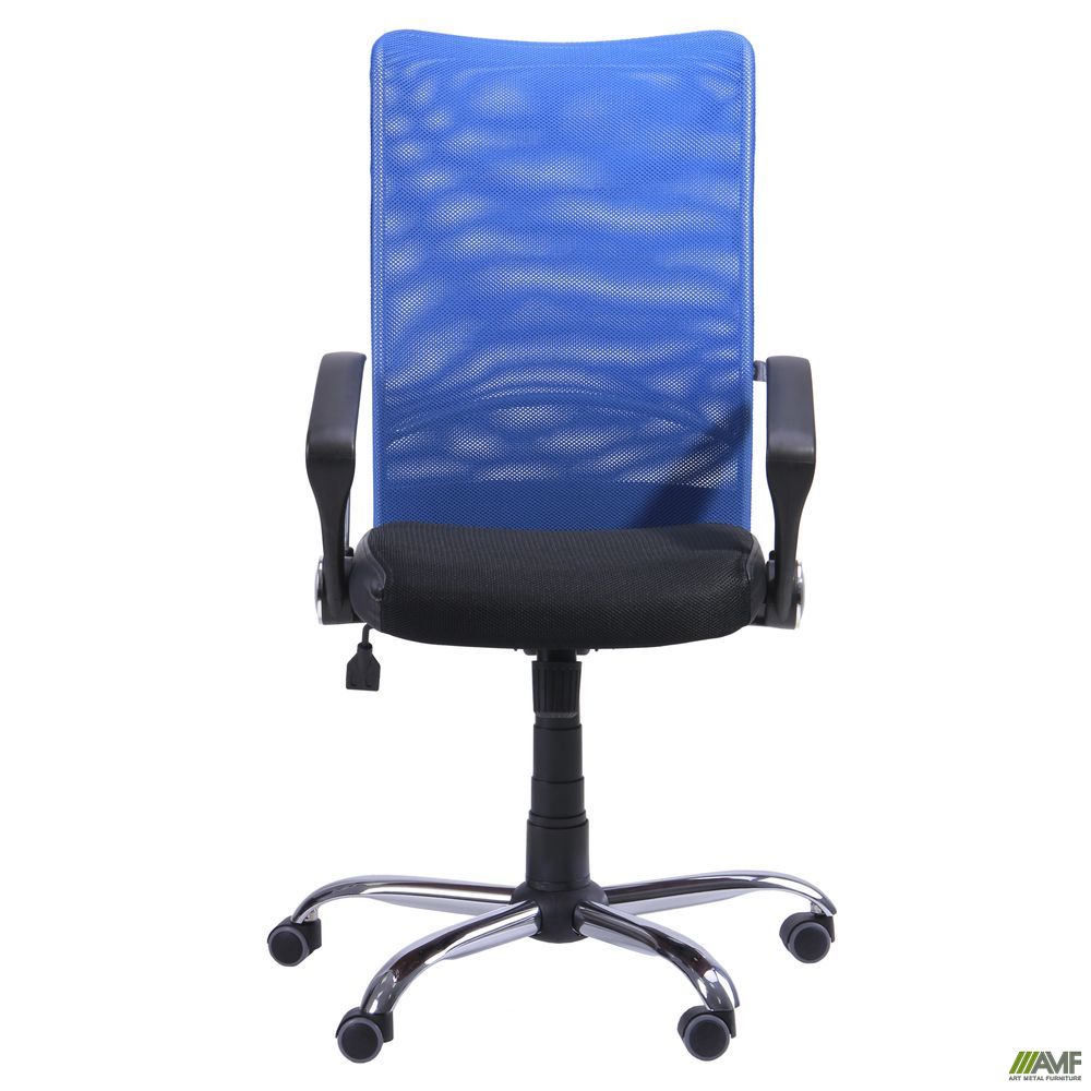 Фото 3 - Кресло АЭРО HB сиденье Сетка черная, Неаполь N-20/спинка Сетка синяя 
