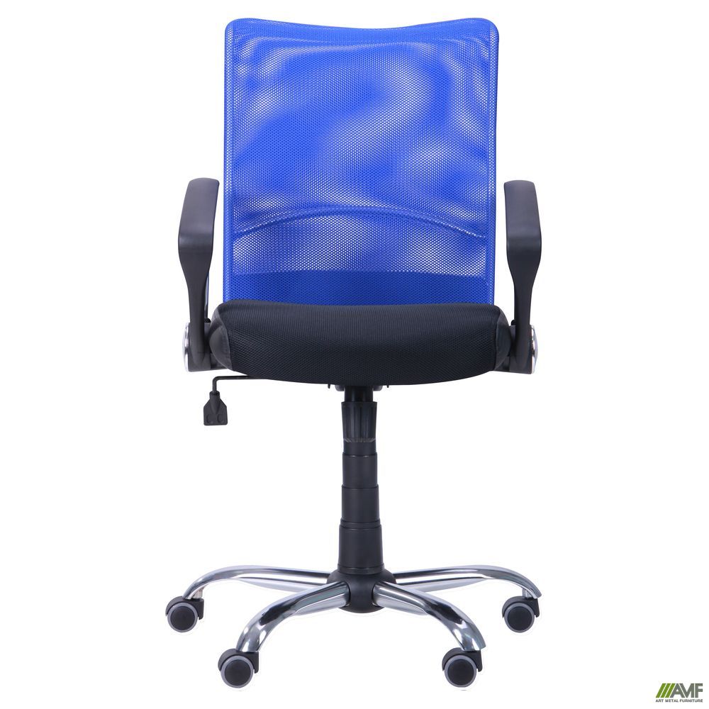 Фото 3 - Кресло АЭРО LB сиденье Сетка черная, Неаполь N-20/спинка Сетка синяя 