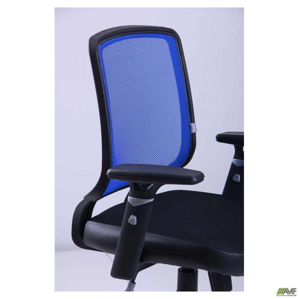 Фото 6 - Кресло Онлайн сиденье Сетка черная/спинка Сетка синяя 