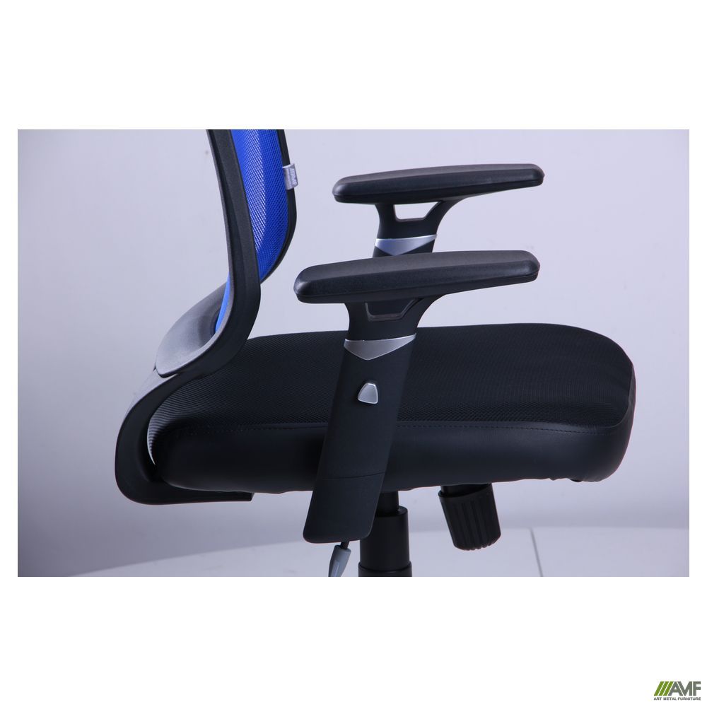 Фото 7 - Кресло Онлайн сиденье Сетка черная/спинка Сетка синяя 