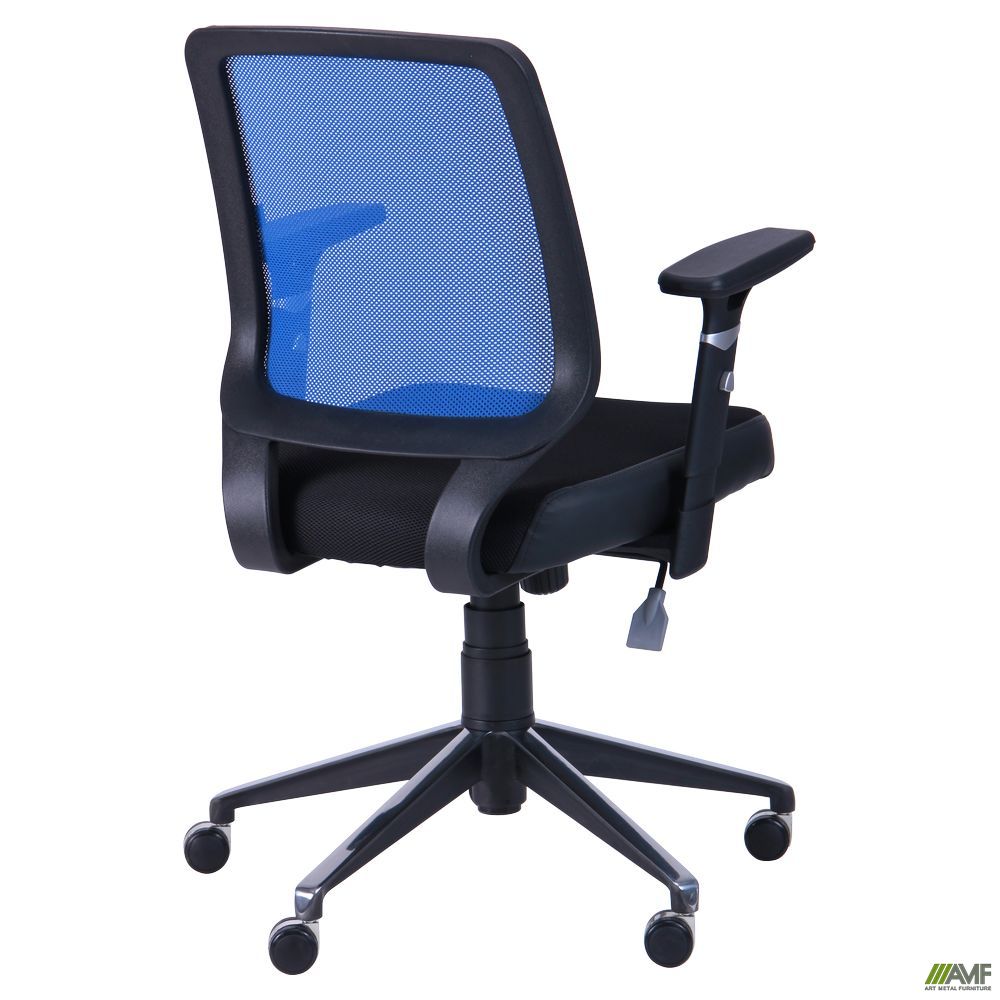 Фото 4 - Кресло Онлайн Алюм сиденье Сетка черная/спинка Сетка синяя 