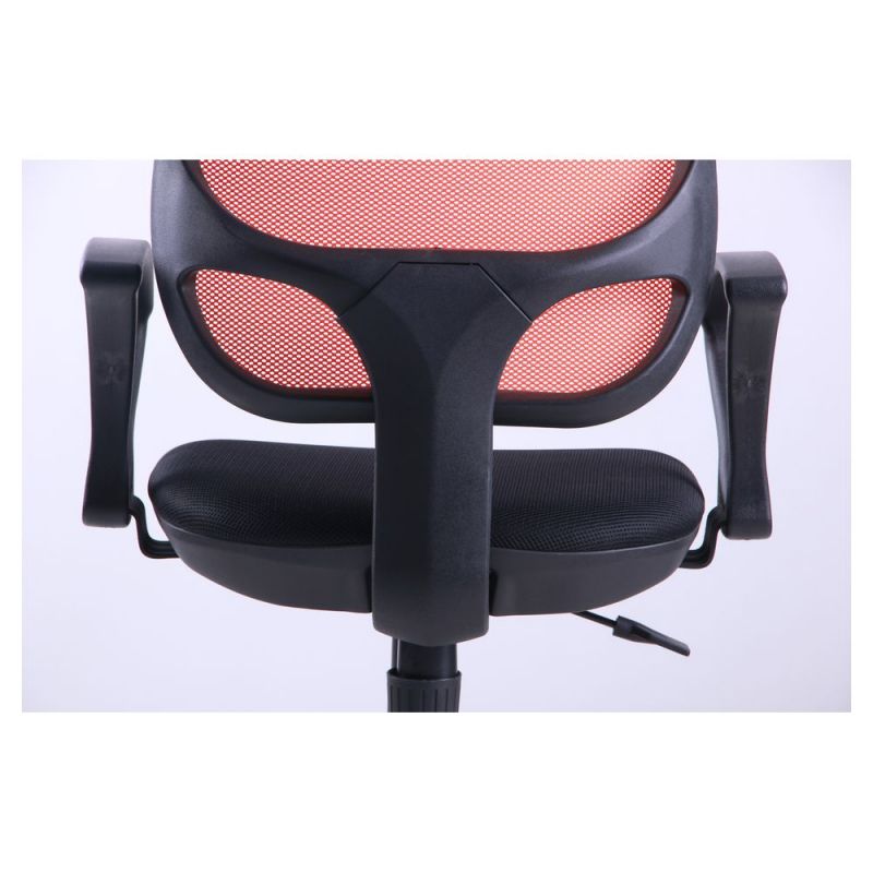 Фото 7 - Кресло Байт/АМФ-4 сиденье Сетка черная/спинка Сетка оранжевая 