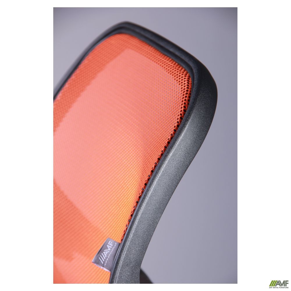 Фото 9 - Кресло Байт/АМФ-5 сиденье Сетка черная/спинка Сетка оранжевая 